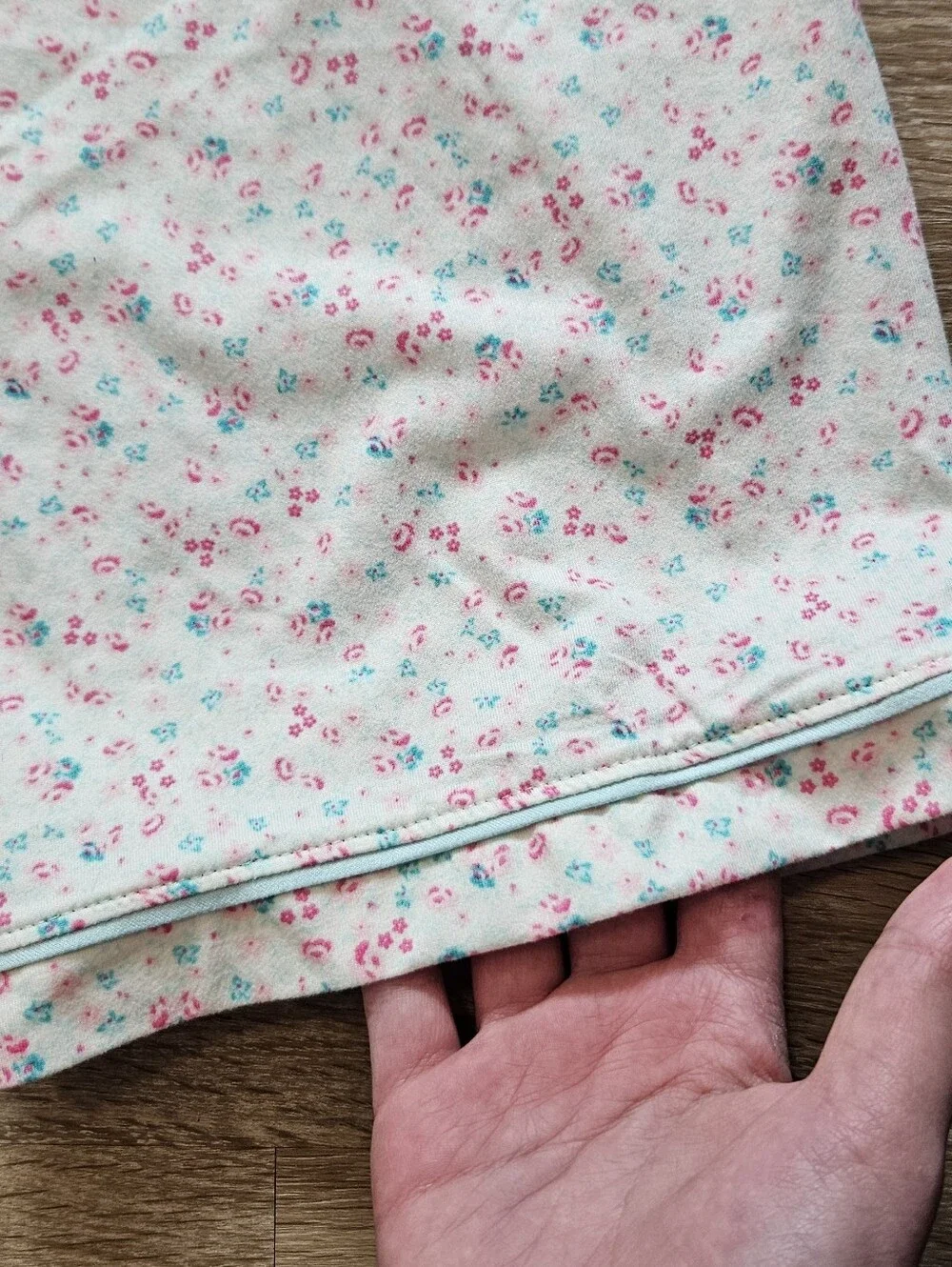 wonder nation Floral Split-Color Pajama Bottoms - Blue & Pink